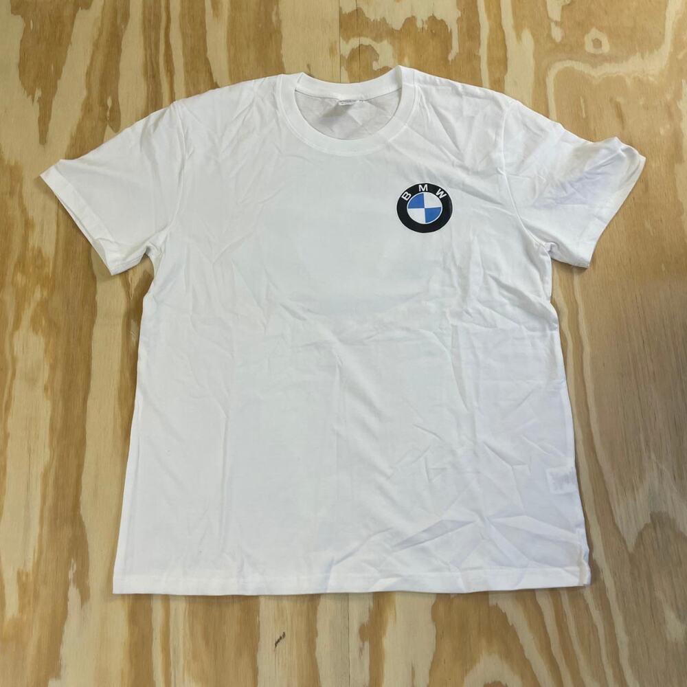 BMW Logo T-Shirt – White – Men’s XL – Front & Back Graphic – Brand New